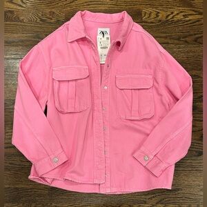 Zara pink oversized jacket NWT Small